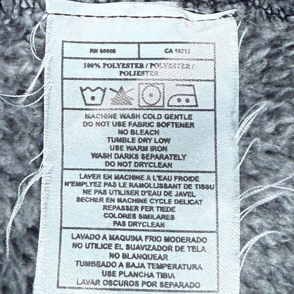 Antigua Chicago Blackhawks Fleece Pullover Jacket Womens L‎ Gray Gorpcore - Picture 5 of 9